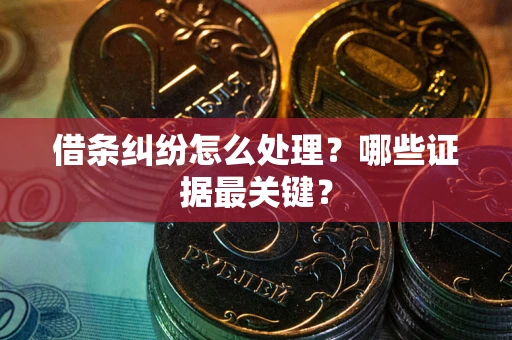北京借条纠纷怎么处理？哪些证据最关键？