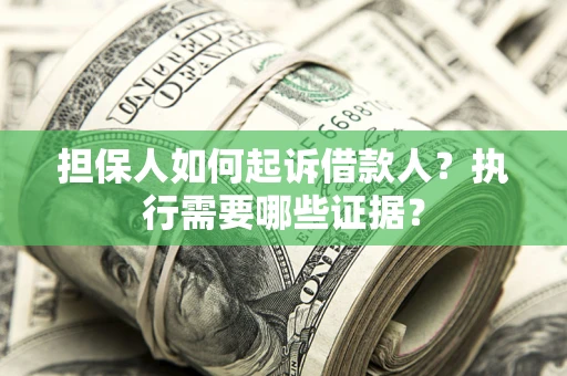 北京担保人如何起诉借款人？执行需要哪些证据？