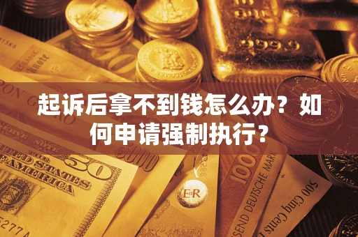 北京起诉后拿不到钱怎么办？如何申请强制执行？