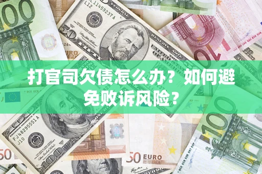北京打官司欠债怎么办？如何避免败诉风险？