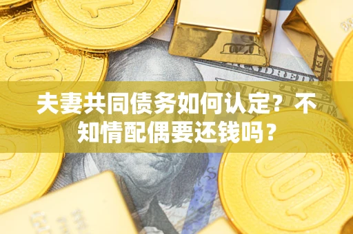 北京夫妻共同债务如何认定？不知情配偶要还钱吗？