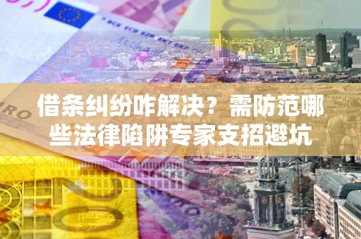 北京借条纠纷咋解决？需防范哪些法律陷阱专家支招避坑