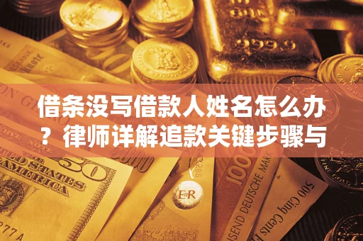 北京借条没写借款人姓名怎么办？律师详解追款关键步骤与证据链构建