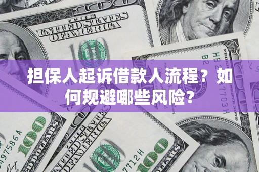 北京担保人起诉借款人流程？如何规避哪些风险？